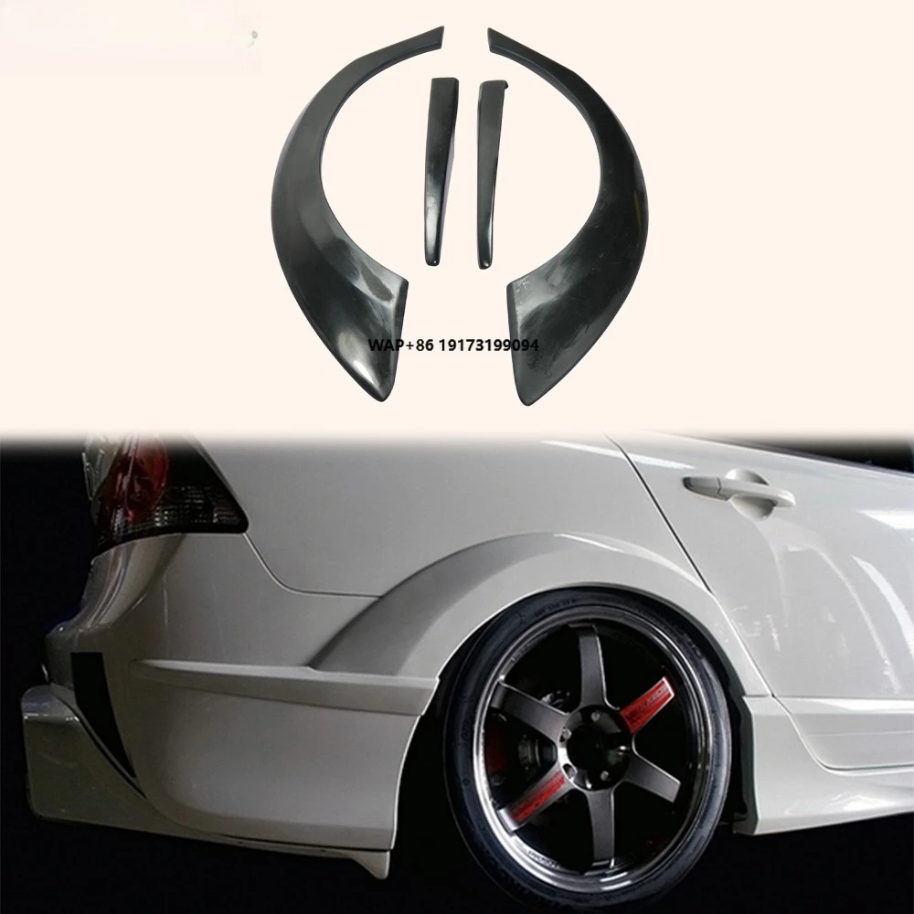 

For FD2 M Style Fiberglass Unpainted Rear Wide Fender Flares 4PCS