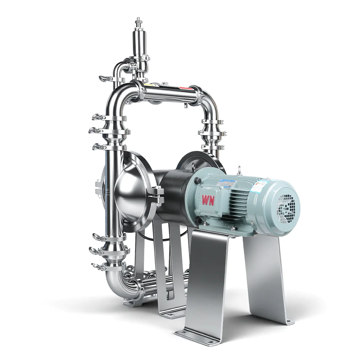 Electric Stainless Steel Air Operated Double Diaphragm Pump Mini Sludge Water Pump for Drilling Equipment