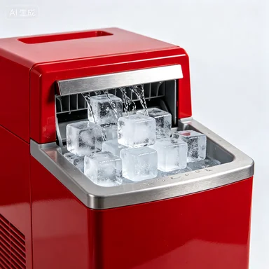 Auto Countertop Water Dispensing Ice Machine 80KG/24h Fast Chewable Pebble Ice Cube Maker for Home Drinks Hot Style