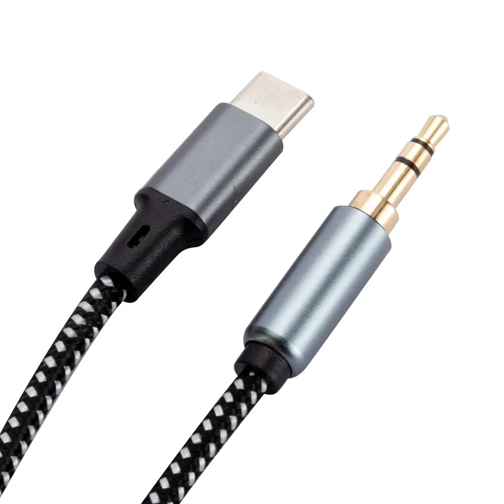 

3.5mm Male/female Type-C To 3.5mm Jack Converter Audio Line Adapter Cable Type-C Headphone Adapter Cable Braided Aux