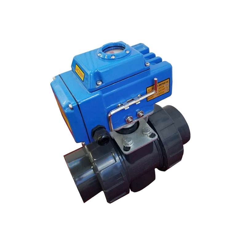 Electric Actuator Diverter PPH/UPVC Union Ball Valve