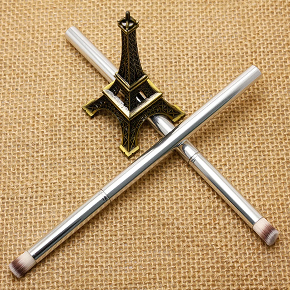 3-delige kunstborstelset roestvrijstalen handgreep nylon haar wasbare manicure gereedschapsset voor doe-het-zelf nagelontwerp nagelschoonheidsbenodigdheden