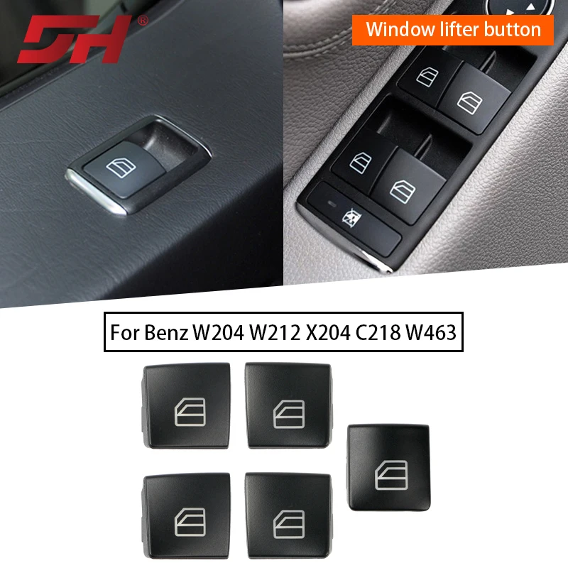 

5PCS car window lifter switch buttons are suitable for Mercedes Benz C-Class 08-14/E-Class 10-15/GLK 12-15/CLS 10-17/ML 12-15