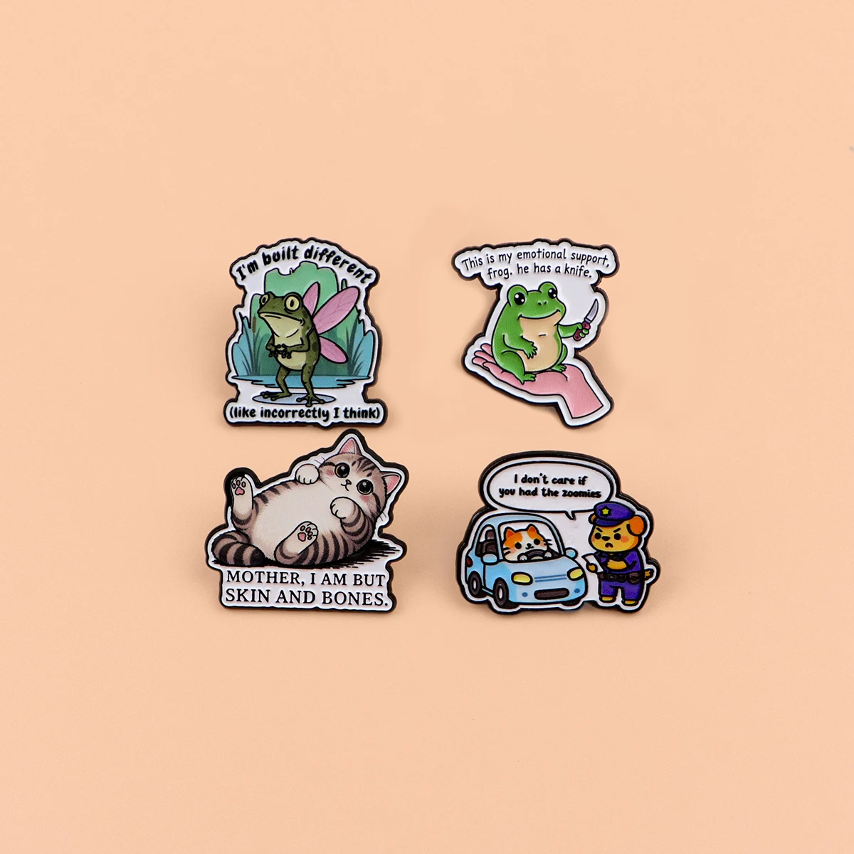Mixed Funny Animal Style Enamel Pin Badge Brooches Jewelry Badges Pin Backpack Sweater For Woman Gift Wholesale