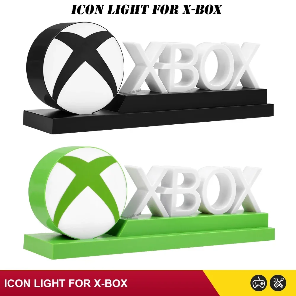 NEW Gaming Neon Icon Light Lamp For X-BOX Sign Game Voice Control Decorative LED Desktop Table Lamp Music Atmospheres Night Ligh