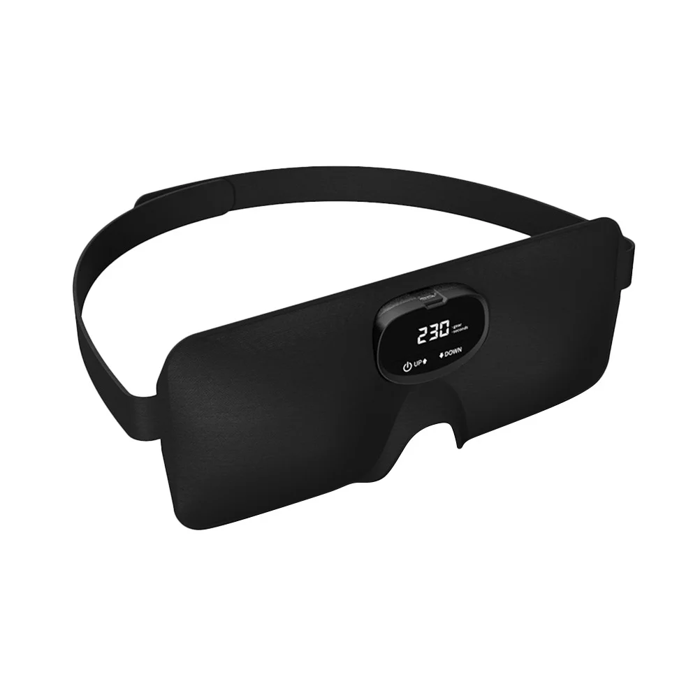 

Sleep Instrument Black ABS Sleep Aid Tool USB Charging Insomnia Physiotherapy Eye Cover Headache Relief Portable Storage Device