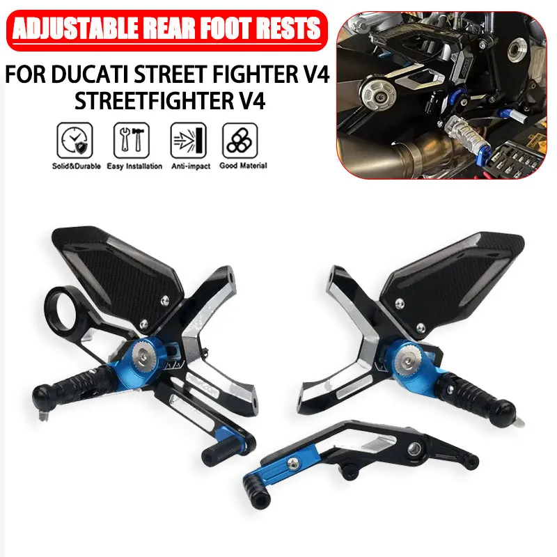 For BMW S1000RR S1000R M1000RR Motorcycle Adjustable Raise Move Back Footrests Rearset Rear Footpeg Foot Rests