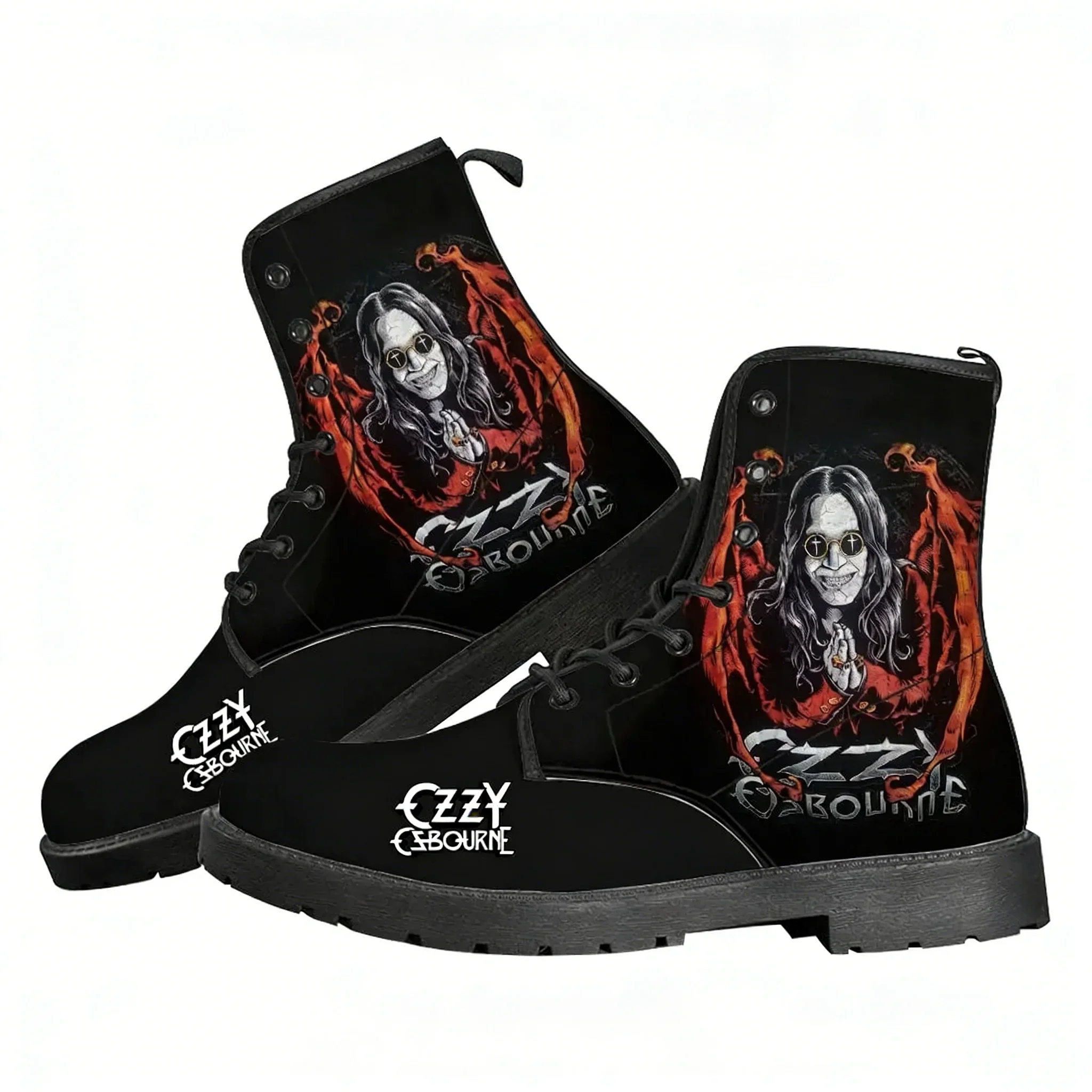 

Ozzy Rock Singer Osbourne Casual Boots Heavy Metal Band Mens Womens Teenager Shoes Fashion 3D Boot Outdoor Customize Made Shoe