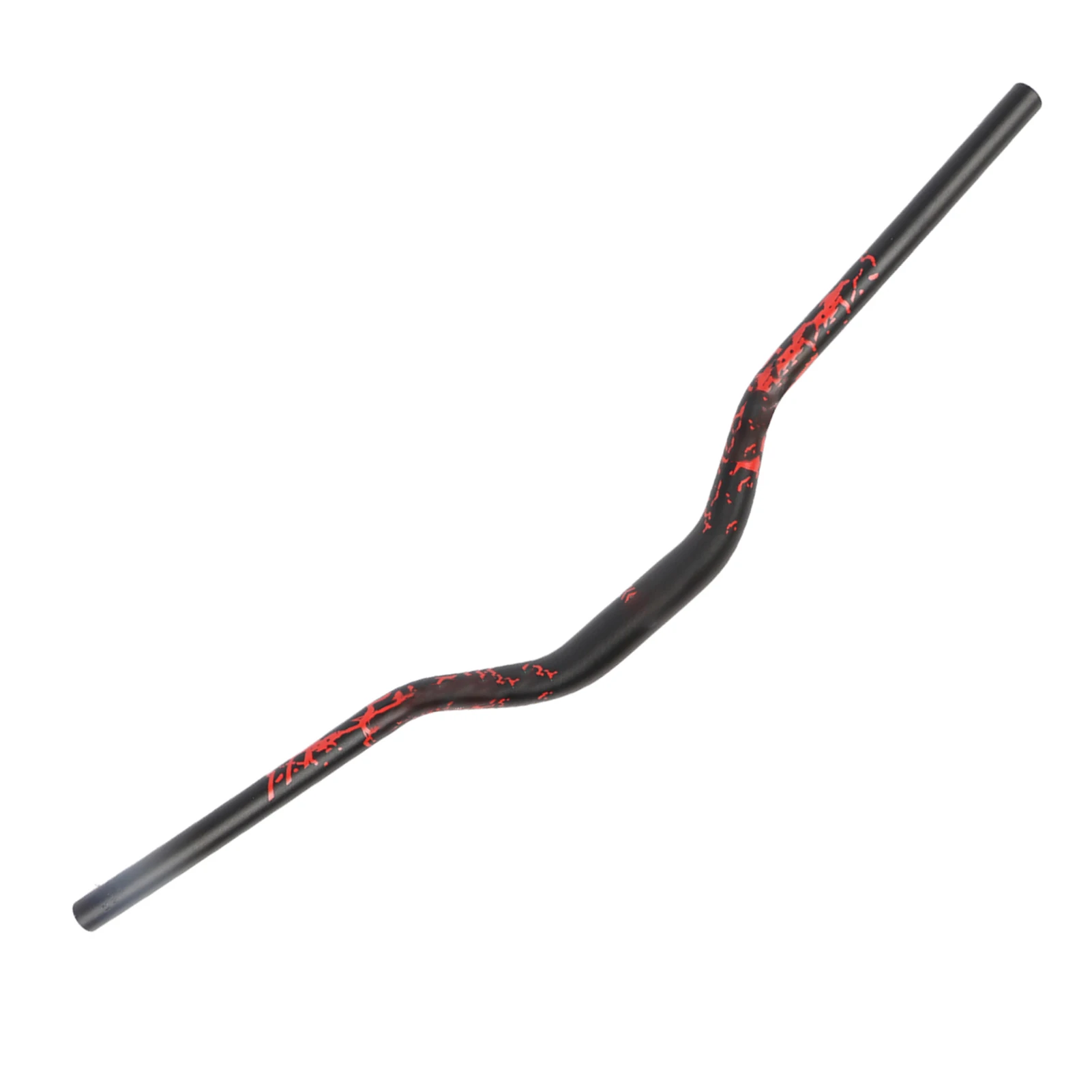 Draagbaar 31,8 mm mountainbike-stuur van aluminiumlegering, met een verhoogde positie van 55 mm en een lengte van 780 mm, voorzien van een matte afwerking.