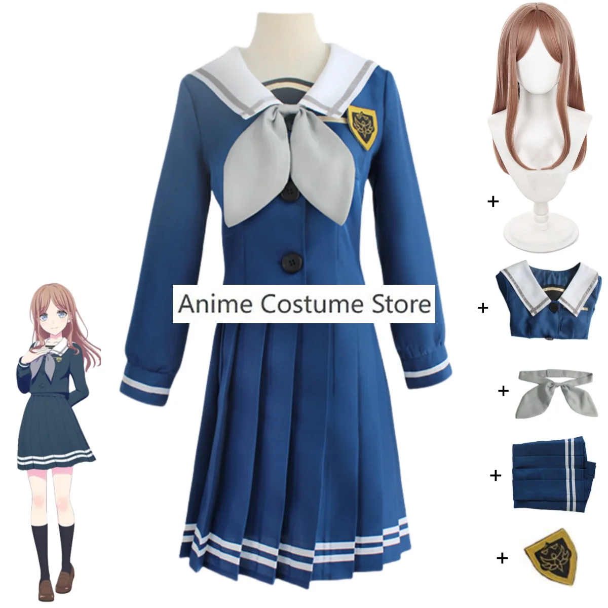 Anime BanG Dream! It's MyGO!!!!! Soyo Nagasaki Soyorin Cosplay Costume Japanese JK School Uniforms Wig Woman Lovely Suit