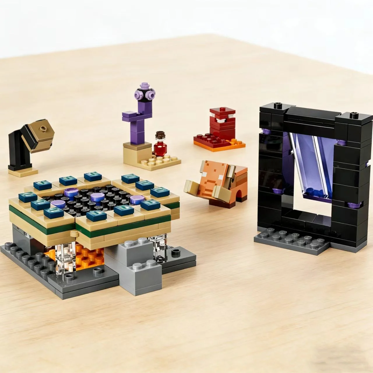 

Third Party MOC Compatible Sets My Pixel World Series Building Blocks 21584 Nether & End Portal Journey Assembly Toys