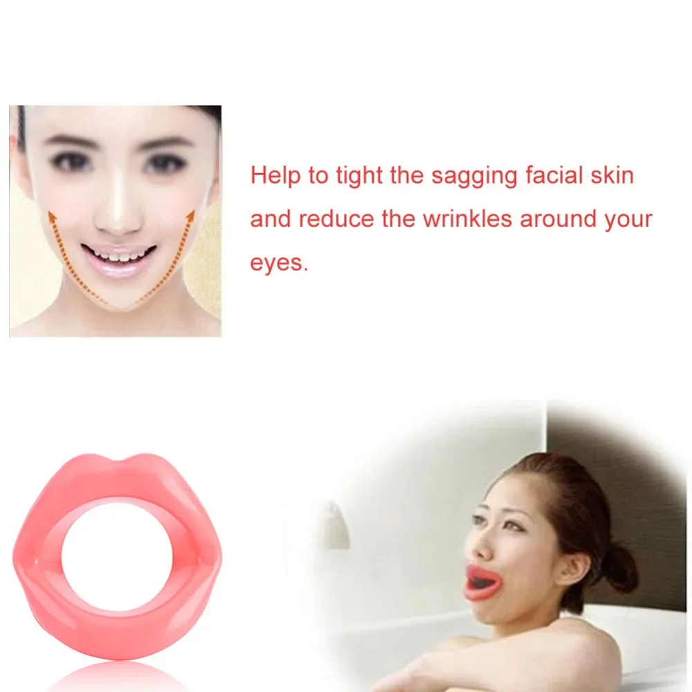 1pcs Massage Face-lift Tool Make Up Silicone Rubber Maquiagem Lips Slimmer Mouth Muscle Tightener Anti-aging Anti-wrinkle Beauty