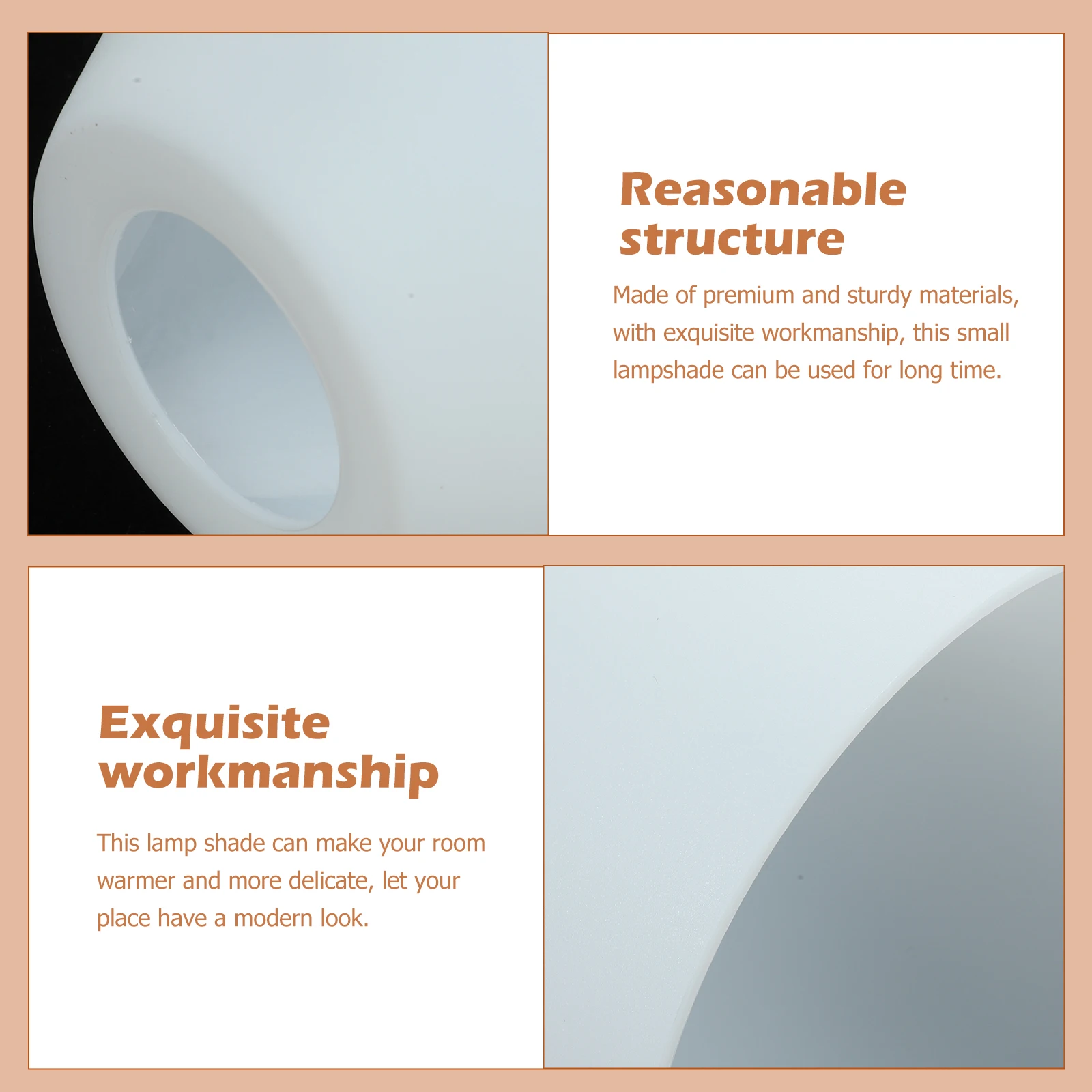 

4pcs Plastic Lampshade Floor Lamp Shade Replacement For Bedroom Study Hotel Decorative Small Lamp Cover Soften Light Modern