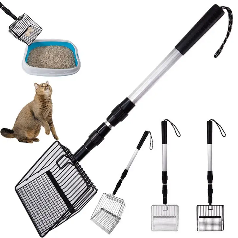 Stretchable Chicken Poop Scooper Chicken Coop Rake Cat Litter Scooper Chicken Coop Litter Sifting Shovel Chicken Coop accessory