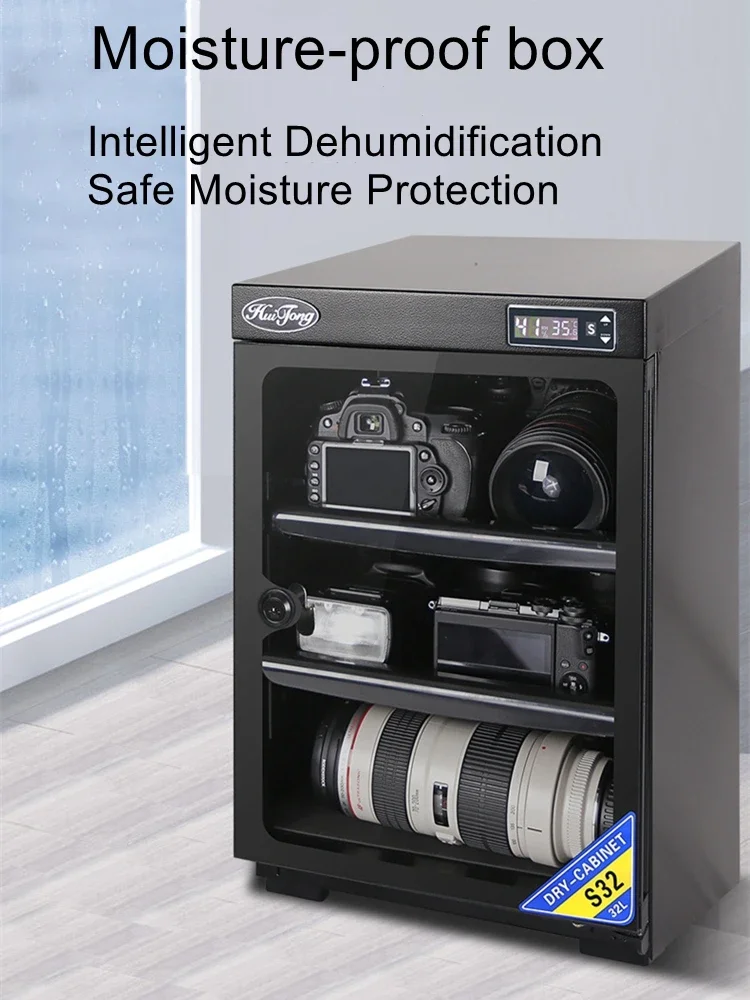 32L Digital Camera Moisture-proof Box Digital SLR Lens Drying Box Photography Camera Bag Drying Cabinet