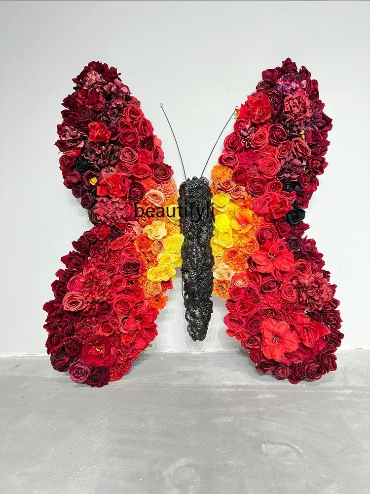 

12Wedding Props Large Butterfly Decoration Shopping Mall Art Gallery Layout Artificial Flower Butterfly Soft Decoration Ornamen