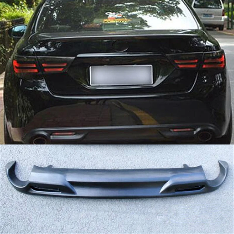 For Toyota MARK X GS Rear ABS Bumper Diffuser Lip Splitter Collision Avoidance Refit Accessories Black Body Kit 2012-2015