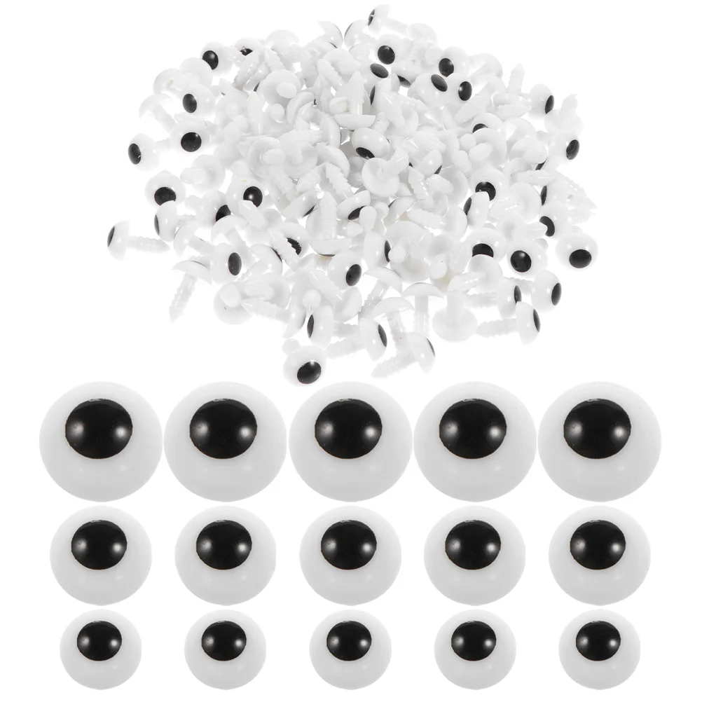 

Giant Googly Eyes Black Dolls Plastic Balls Animal Mini Realistic Eyeballs