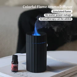 Mi Car Diffuser Humidifier Auto Air Purifier Home Air Freshener with Flame LED Light For Essential Oils Diffuser Home Appliance