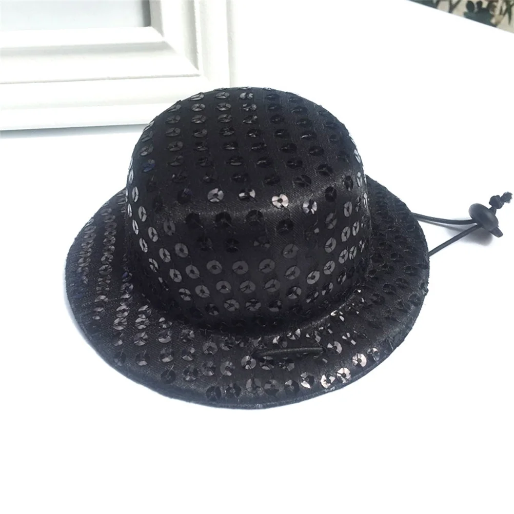 

Pet Black Hat and Tie Set Fabric Costume Accessory for Dog Cat Holiday Birthday Party Photo Shoot Costume Supplies