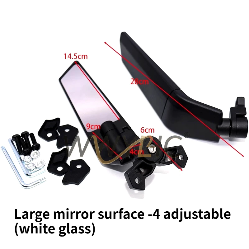 

Подходит для мотоцикла, зеркало заднего вида, модифицированное зеркало для спортивного автомобиля с фиксированным ветровым крылом, NINJIA Yamah, зеркало заднего вида