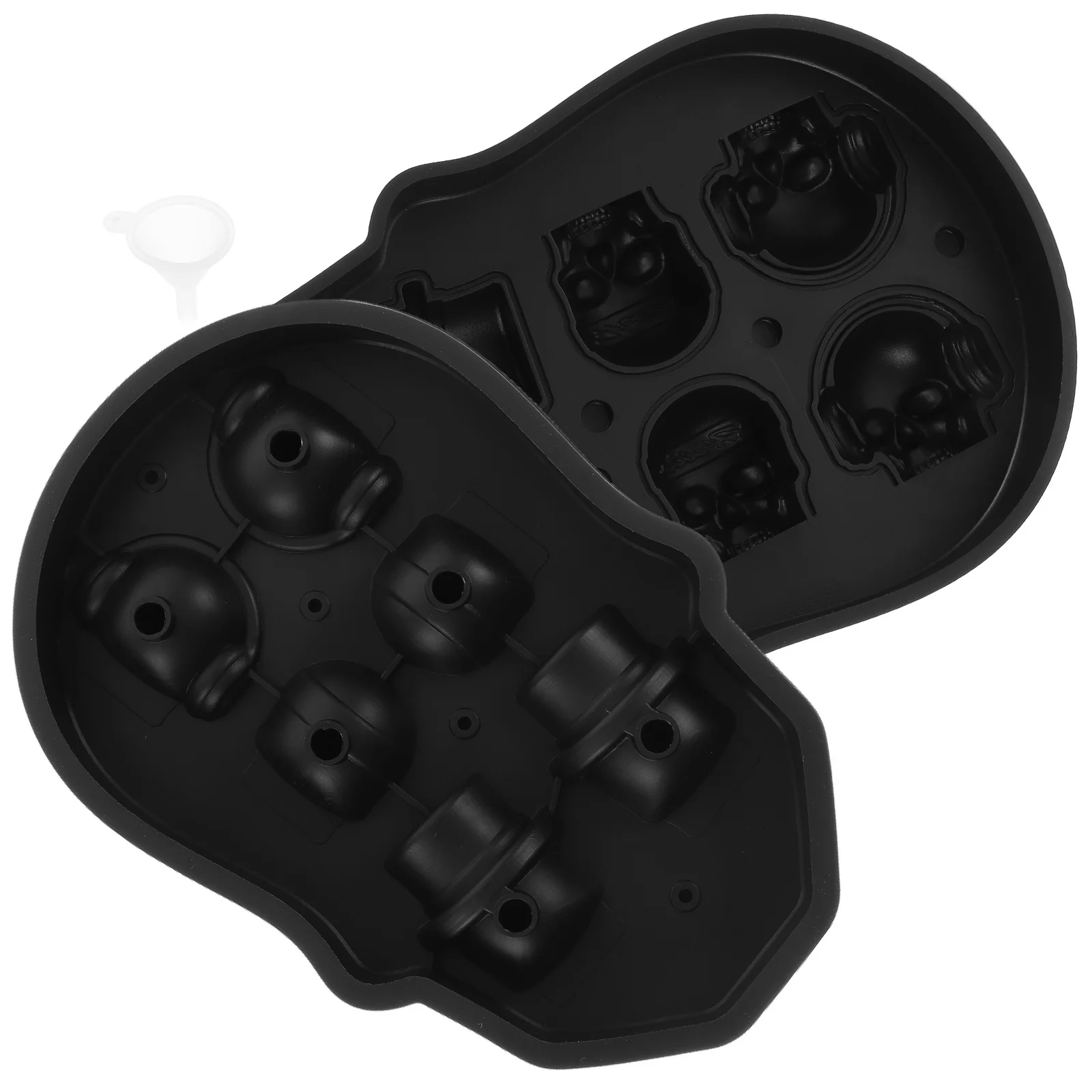 

Skull Ice Cube Tray Flexible Non-Stick Tray for Whiskey Cocktail Coffee Juice Summer Party Beverage Mold Skull Ice Cube Mold