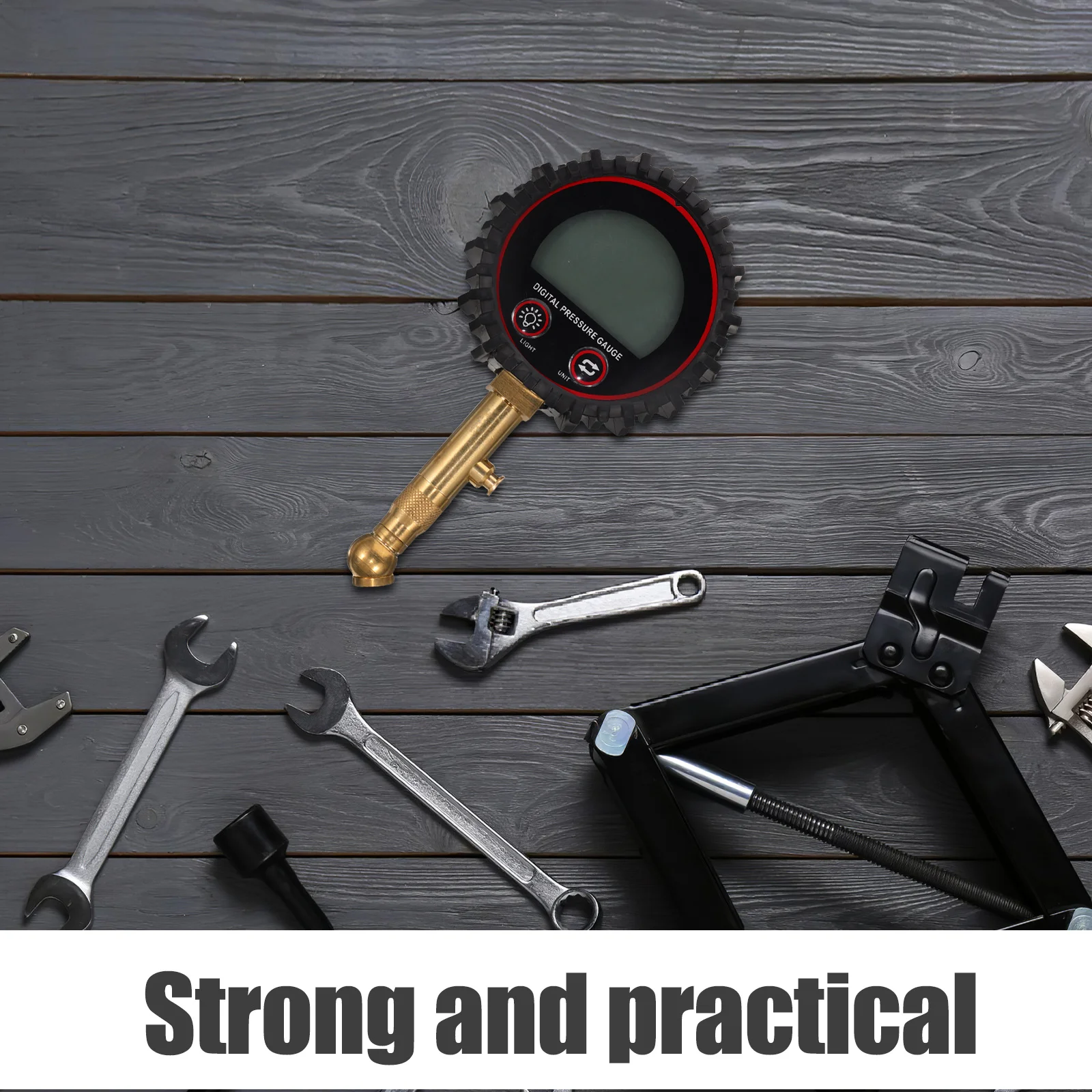 

Portable Digital Tire Pressure Gauge Backlit LCD High-Precision Monitor for Cars Motorcycles Bikes Heavy-Duty Use