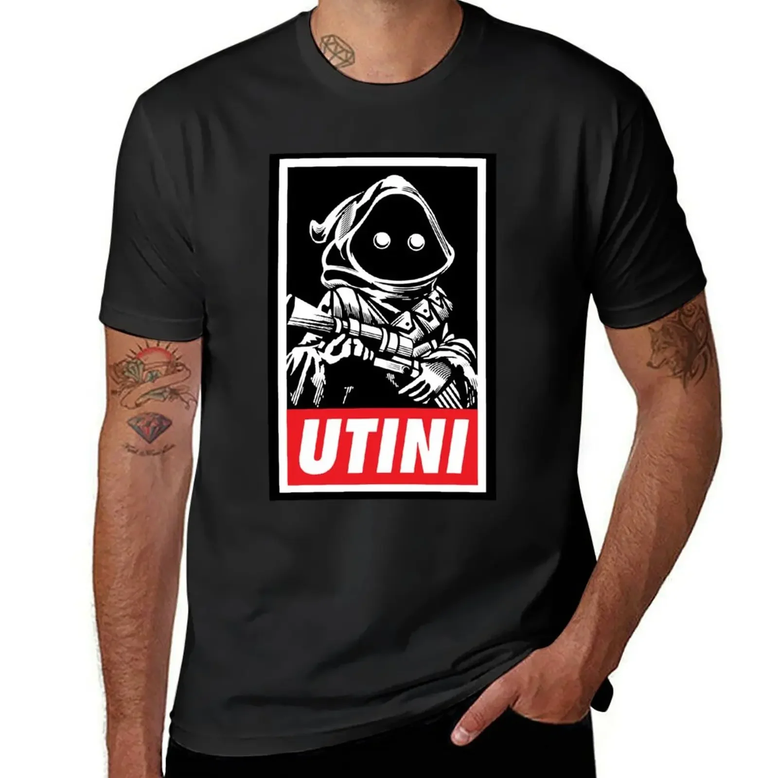 

UTINI JAWA T-Shirt anime oversizeds summer clothes mens clothes