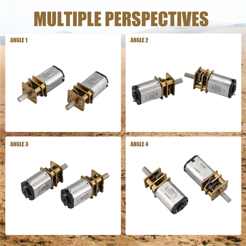 Summer Sale DC6V 30RPM N20 Micro-Speed Gear Motor Reduction Gear Motors With Metal Gearbox Wheel