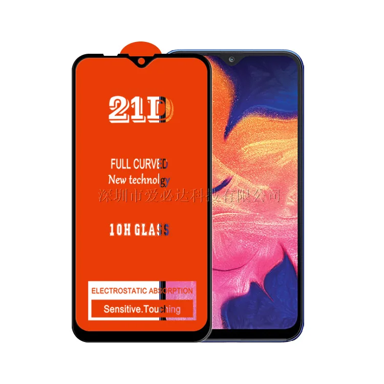 2 Pcs Curved Tempered Glass For Samsung Galaxy A10 Full Cover 11H Protective film Screen Protector For Samsung Galaxy a10