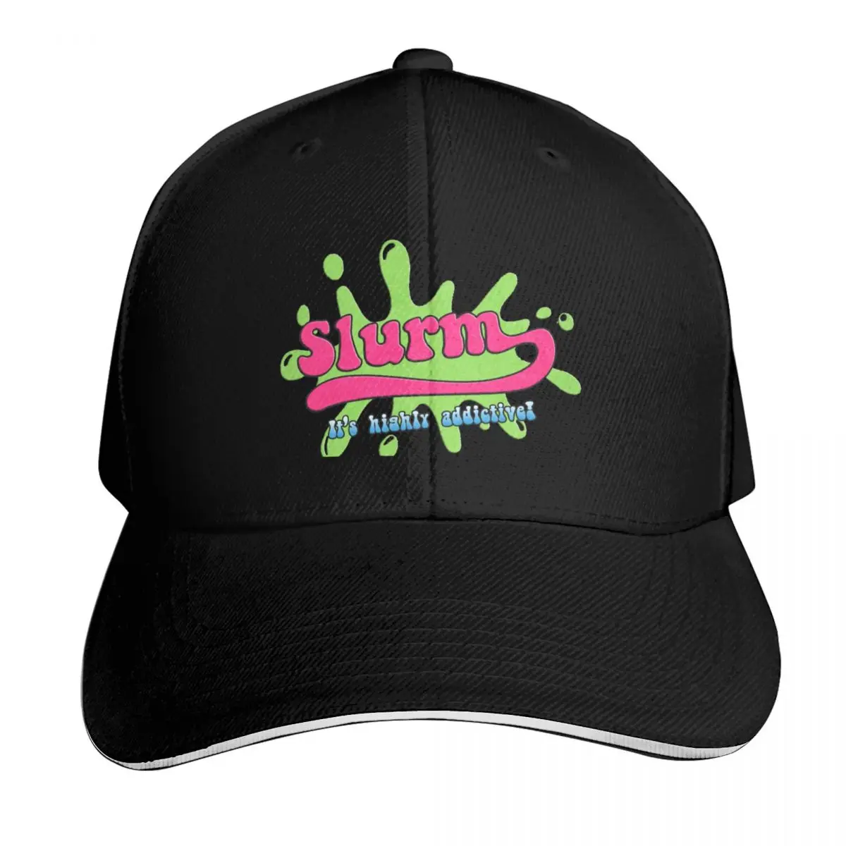 slurm - highly addictive (distressed) Baseball Cap Sun Protection UPF 50+ Breathable Mesh Back Adjustable Buckle Closure