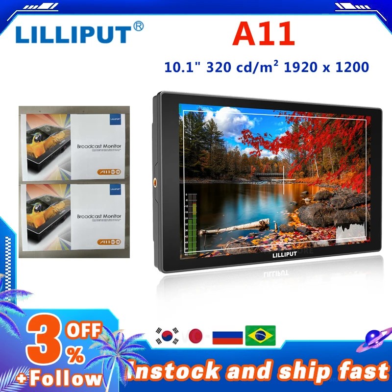 Lilliput A11 4k Camera Monitor DSLR Full HD 1920x1200p 10.1