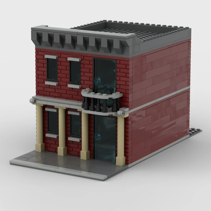 ชุดตัวต่อโมเดลถนนเมือง ร้านไอศกรีมและโรงงาน ของเล่นประกอบสำเร็จรูป เทคโนโลยีโมดูลาร์ ของขวัญวันหยุดสำหรับเด็ก