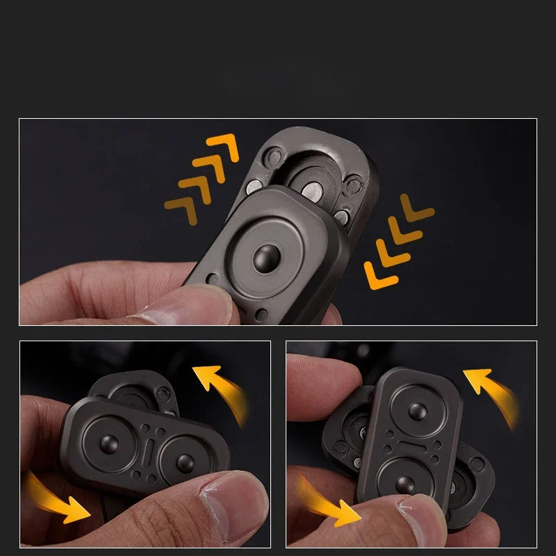Hibou Fidget Spinner Fidget magnétique Push Slider main Spinner métal EDC décompression jouets bureau jouets pour adultes enfants cadeaux