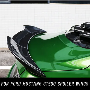 עבור 2015 16 17 18 19 20 21 22 פורד מוסטנג GT500 פחמן פייבר מכסה תא אחורי ספוילר כנפיים חיצוניות אביזרי טיונינג חלקים