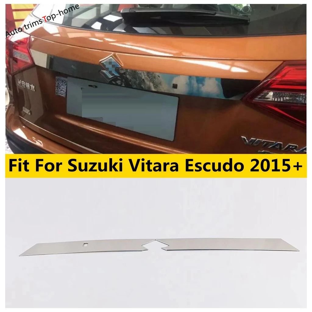 

Stainless Steel Rear Door Trunk Tailgate Molding Garnish Strip Cover Trim Fit For Suzuki Vitara Escudo 2015 - 2021 Accessories