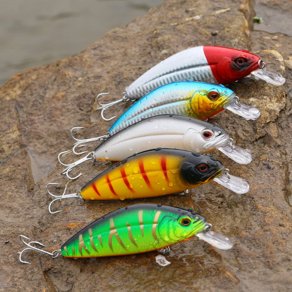 Sougayilang Minnow Fishing Lures 34g Jig Bait Fishing Crank Hook Kits De Pesca Completo Bass Carp Fishing Bait Fishing Lure Set