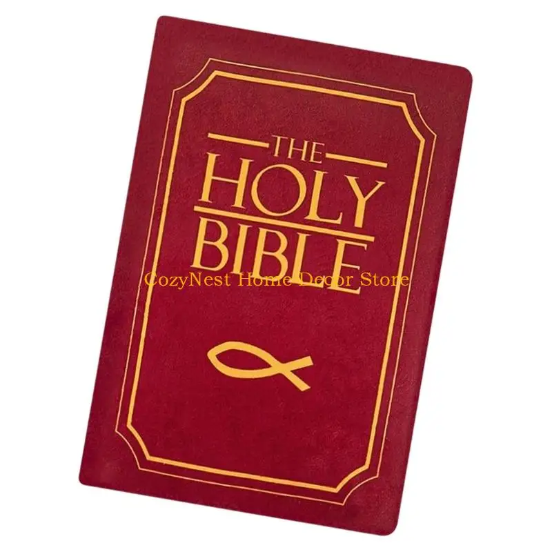 92MF Scripture Book Pillow Faith Base Toy Stress Relief Religious Home Decors