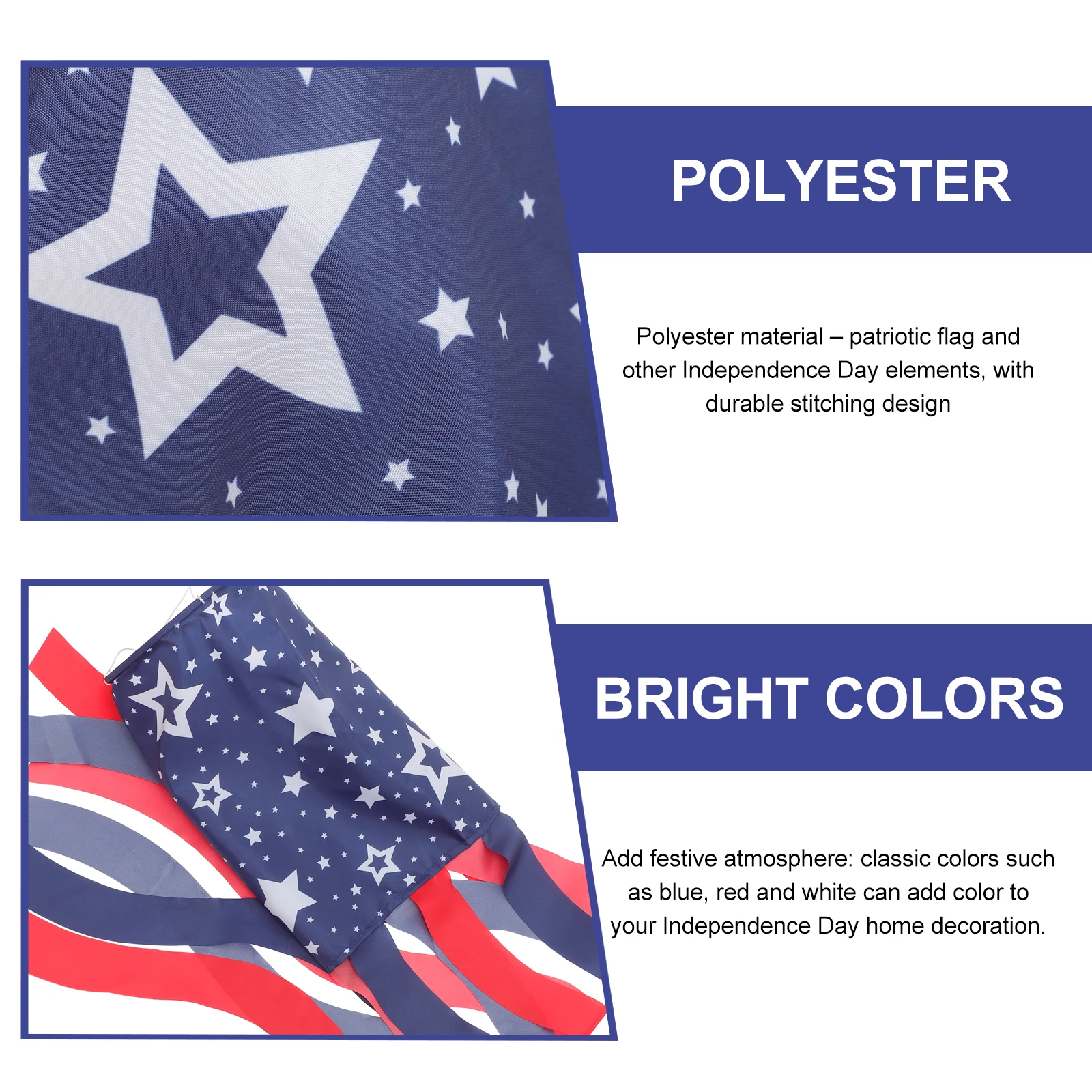 

Creative Patriotic Windsocks Usa Flag Decor Outdoor Heavy Duty Windsock American Flag Wind Direction Garden Decoration 4Th July