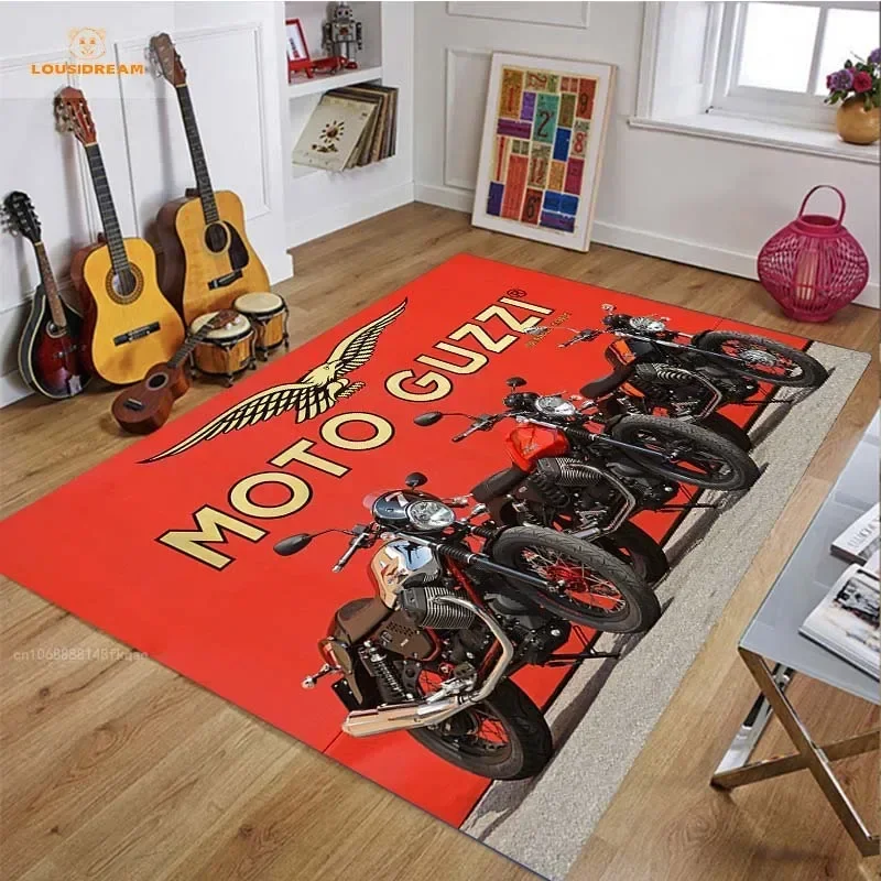 

G-Guzzi Motorcycle logo Printed Carpet Yoga Mat Living Room Bedroom Beautiful Carpet Non-slip Doormat Photography Props Gift