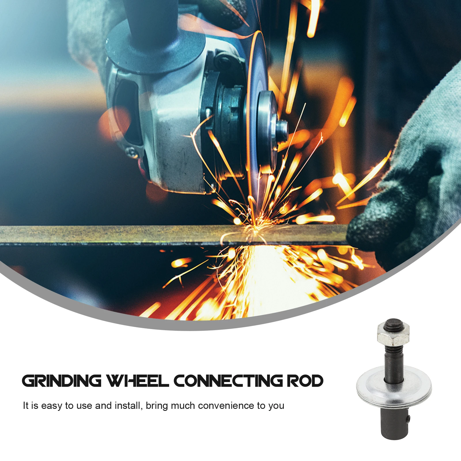 

2 Sets Connecting Rod Spindle Adapter Hard Metal Alloy Grinding Shaft Long Lasting Use Prevents Corrosion