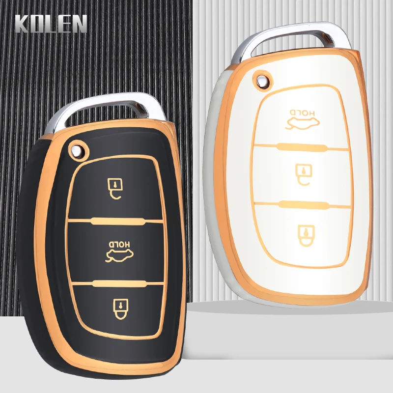 TPU Car Remote Key Case Cover Shell Fob For Hyundai Tucson Santa Fe Rena Sonata Elantra Creta Ix35 Ix45 I10 I30 I40 Accessories