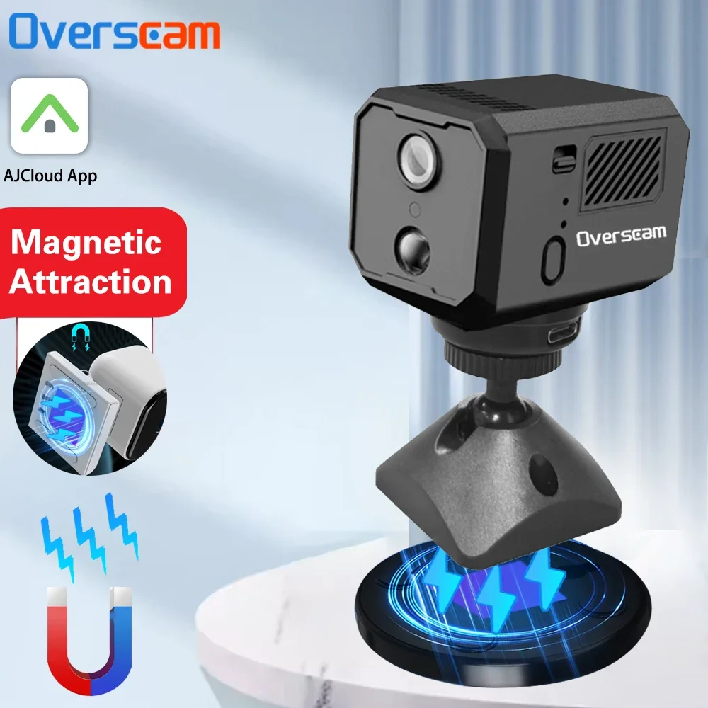 

Mini Horizontal Rotation 360° Small Size Magnetic WiFi Rechargeable Battery Two-Way Talk 5MP Baby Monitor Low Power IP Camera