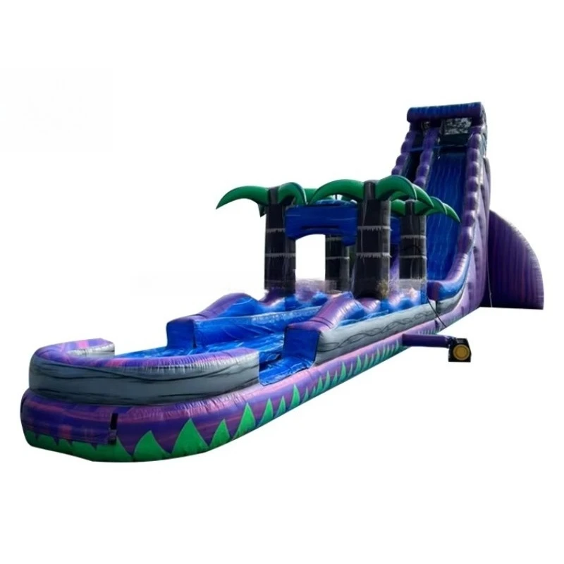 Blow up Slide and Pool Commercial Inflatable Water Slide With Pool for Water Park