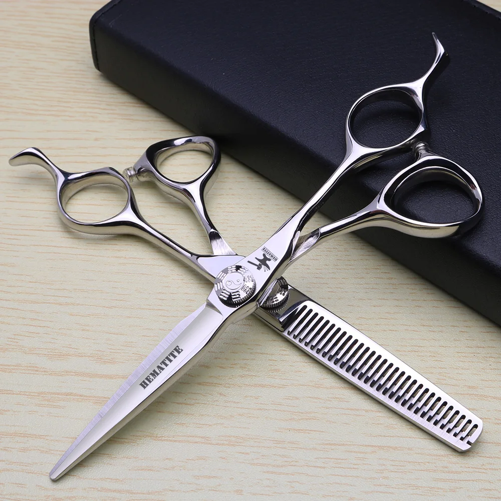 XUANFENG 6 inch Bagua Hair Scissors 440C Steel Barber Cutting Scissors and Thinning Scissors