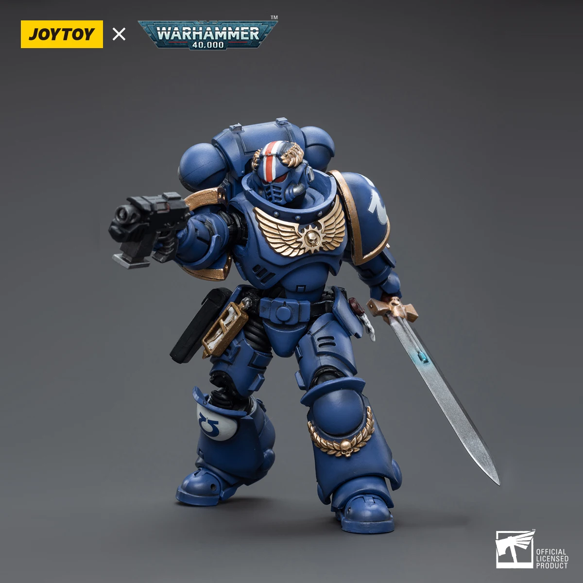 

JOYTOY Warhammer 40K 1/18 Scale Ultramarines Primaris Lieutenant Argaranthe Action Figure Model Toys For Collection