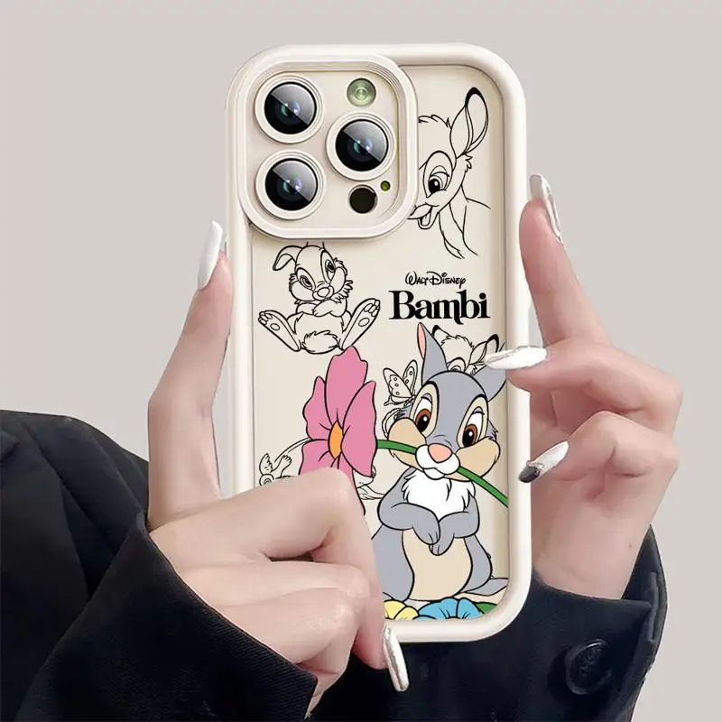 디즈니 밤비 귀여운 휴대폰 케이스, 샤오미 레드미 12 12C 13C 5G 13 4G A1 A2 플러스 A3 포코 X3 NFC X3 프로 C50 C51 C61 범퍼 커버