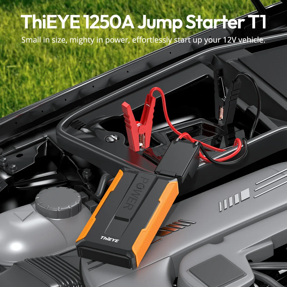 Jump Starter Power Bank 1250A Portable  Booster Charger Starting Device 12V Car