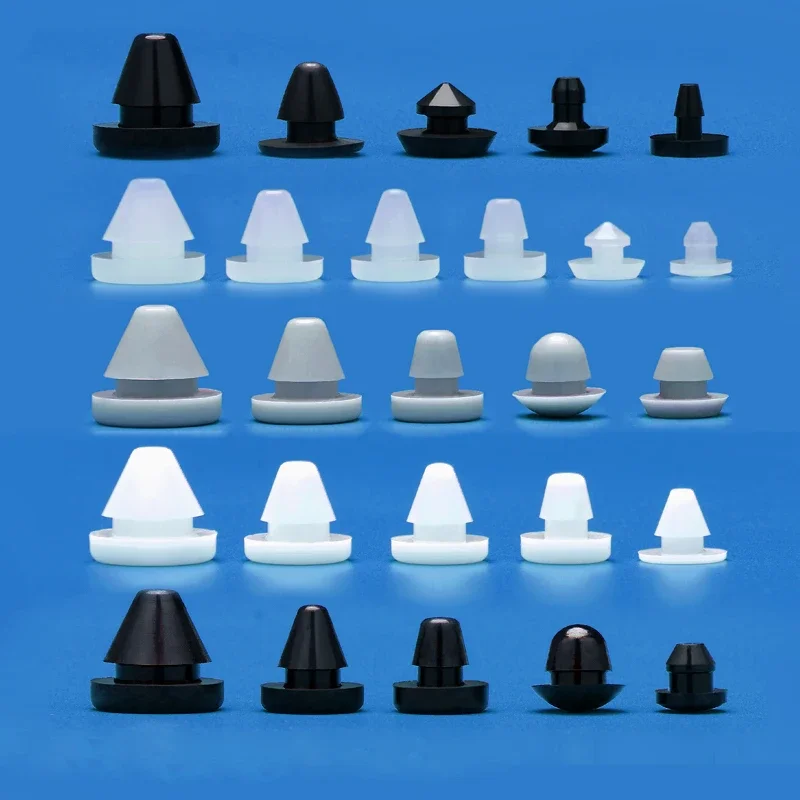 Silicone Plug Rubber Stopper T-plug Black Soft Match High Elasticity Cap Cover White Seismic Eyelet Muffling Thermostability