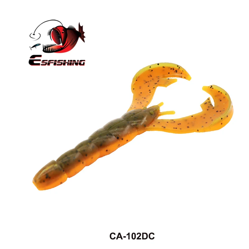 KESFISHING Soft bait Isca Artificial Rage Tail Craw 4 inch Crawfish Add Salt Pesca Bass Fishing Lure Tackle Salts